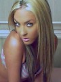 Ashley stripes out of her lil bra and panties