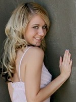 Ashlee cant wait to strip out of her cute pink nighty in the middle of a construction site