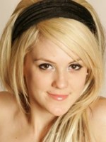 Tiny teen Haley strips out of her little black lace outfit
