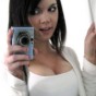 Super cute teen takes selfshot pictures of herself in the mirror